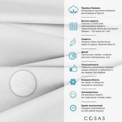 Дитяча постіль без простирадла MINI DOTS CS4 COSAS (4822052117378) (937953)