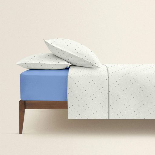 Постільна білизна з простирадлом на резинці MINI DOTS CS16 COSAS