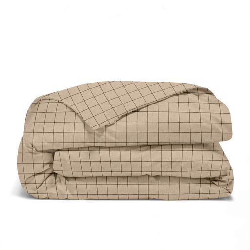 Постільна білизна з простирадлом на резинці BEIGE GEOMETRY CS3 COSAS