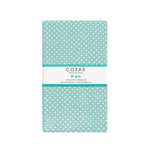 Дитяче простирадло 110х160 MINT DOTS CS1 COSAS (4822052190180) (940246)