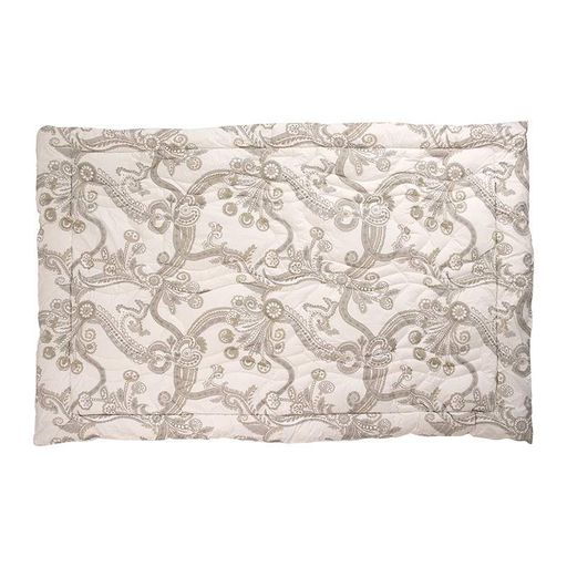 Одеяло Руно Luxury шерстяное тик теплое бежевое двуспальное 172x205 см 450 гр/м2 (17584) (943532)