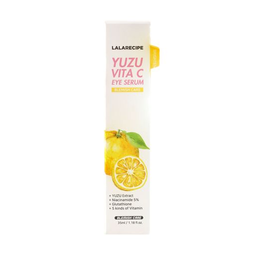 Осветляющая сыворотка для кожи вокруг глаз Lalarecipe Yuzu Vita C Eye Serum с экстрактом юдзу и витамином С, 35 мл