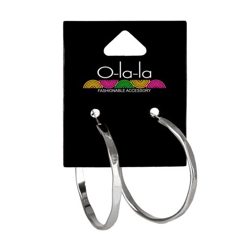 Серьги O-la-la серебристые, 1 пара (SR02)