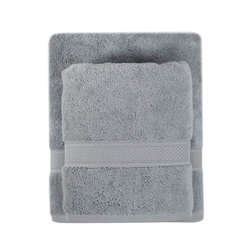 Рушник махровий Lotus Home Grand soft twist grey сірий 90x150 (945150)