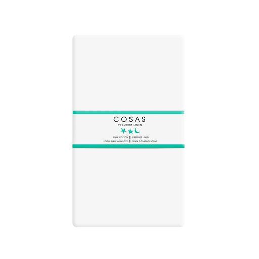 Набір простирадло полуторне 155х240 WHITE / GREY ZIGZAG COSAS (4822052057285) (945196)