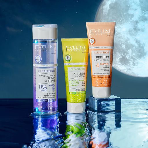 Кислотный пилинг для лица Eveline Cosmetics Acid Peeling с AHA, BHA, PHA кислотами, 75 мл