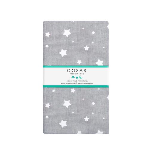 Набір простирадло полуторне 155х240 BEIGE / GREY STARSFALL COSAS (4822052056967) (945233)