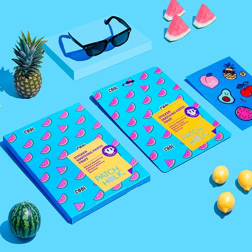 Патчи для лица Patch Holic Sticker Soothing Patch Fruit, 12 г, 6 шт