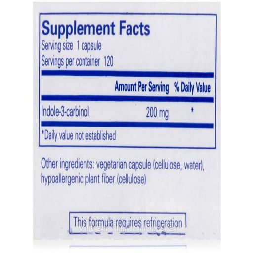 Індол 3 карбінол Pure Encapsulations Indole-3-Carbinol 200 mg 120 Caps PE-00529 (945963)