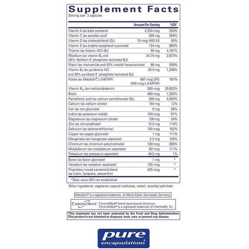 Вітамінно-мінеральний комплекс Pure Encapsulations Nutrient 950 90 Caps PE-00201 (945974)