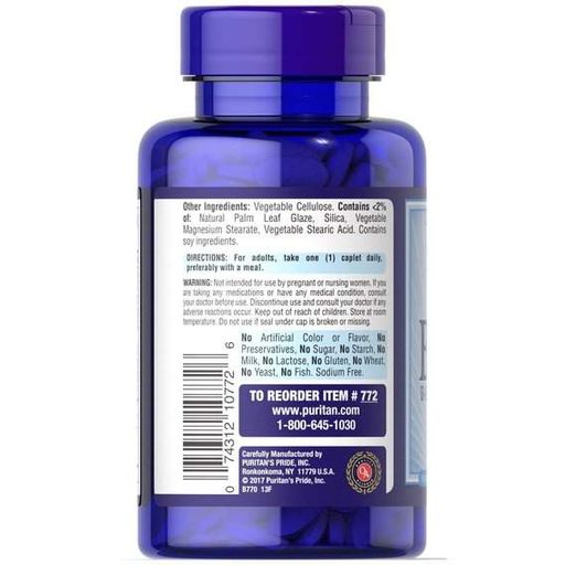 В комплекс Puritan's Pride Vitamin B-100 Complex 100 Caplets (945997)