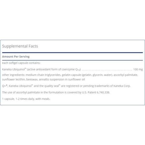 Коензим Pure Encapsulations Ubiquinol-QH 100 mg 60 Caps (946059)