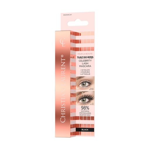 Уценка! Тушь для ресниц Christian Laurent Celebrity Lash Extreme Length Volume 24H Lift Up Mascara, Black, 7 мл