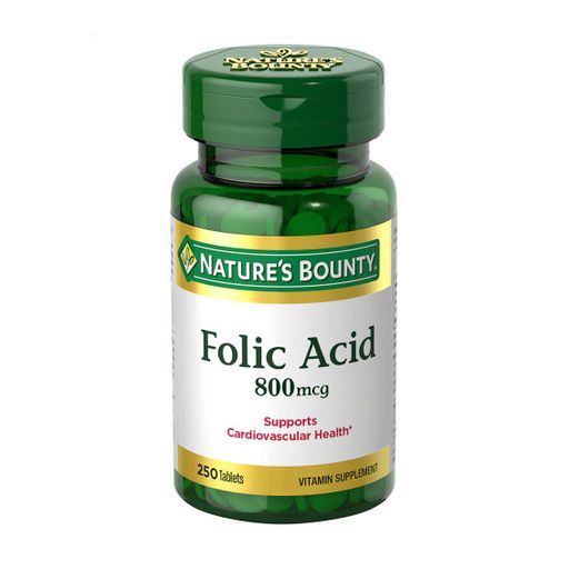 Фолиевая кислота Nature's Bounty Folic Acid 800 мкг, 250 таблеток
