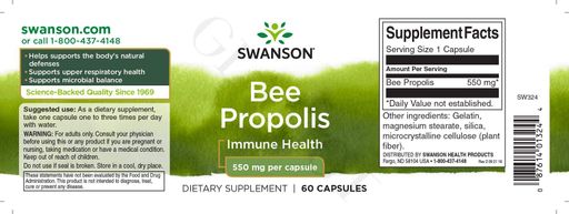 Натуральная добавка для иммунитета Swanson Bee Propolis 60 Caps (949932)