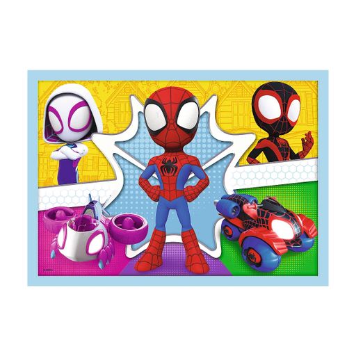 Пазлы 4 в 1 Trefl Marvel Spidey's Team, 28.5*20.5 см, от 3 лет, 71 елемент (34611)