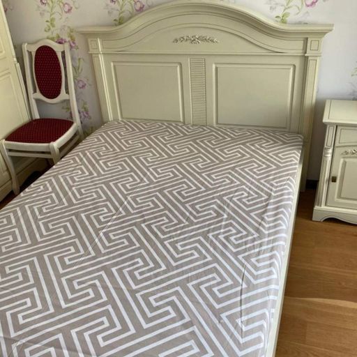 Простирадло на резинці 180х200 бежеве Бязь Голд Ananasko PR285 (951317)