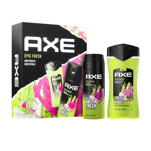 Подарочный набор Axe Epic Fresh (дезодорант-спрей, 150 мл + гель для душа, 250 мл)