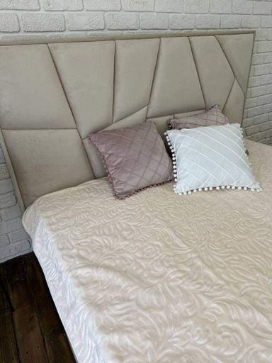 Покрывало с узором 210х230 см Молочный (П4К-plush-pled-006) (953992)