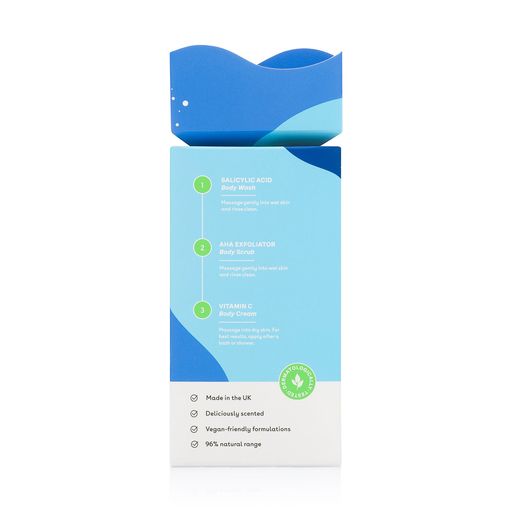 Подарочный набор для тела Q+A Bodycare Heroes Gift Set (гель, 50 мл + скраб, 50 мл + крем, 50 мл)