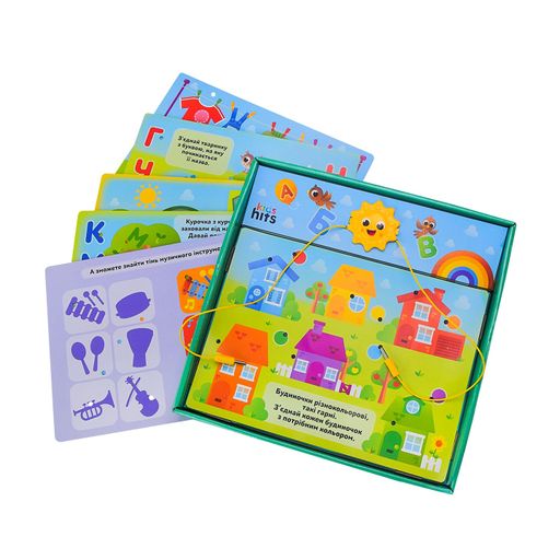 Электровикторина Kids Hits Первые знания, на батарейках, в коробке, с 4 лет, 32*31*4.5 см, 6 карт, 12 заданий (KH55/001)