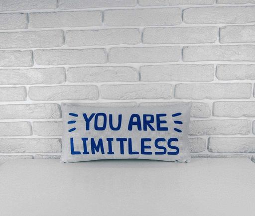 Подушка для дивана бархатная You are limitless 50x24 см (52BP_UNI004) (957643)