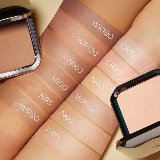 Пудровая тональная основа для лица Kiko Milano Weightless Perfection Wet And Dry Powder Foundation, SPF 30, 12 г