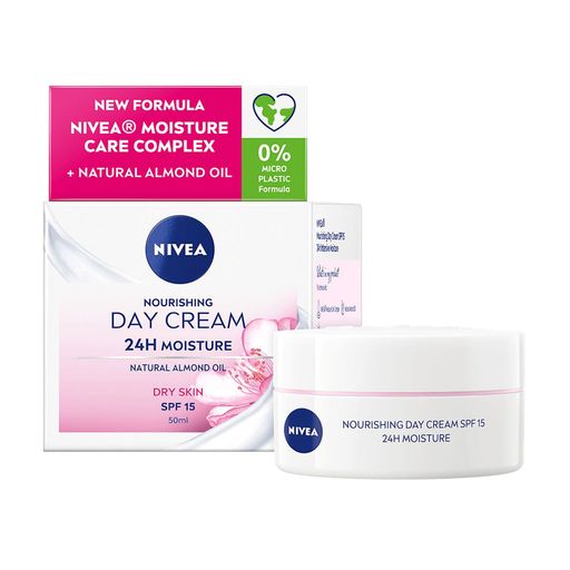 Питательный дневной крем NIVEA Интенсивное увлажнение 24 часа, SPF 15, для сухой кожи, 50 мл