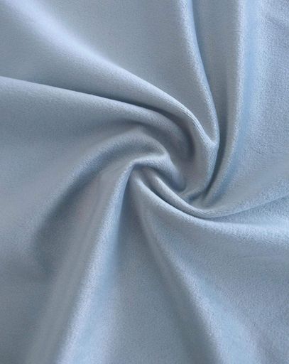 Комплект штор Lux Portiery Бархат-велюр Пастельно-голубой 150×280 см - 2 шт (В1332) (966809)