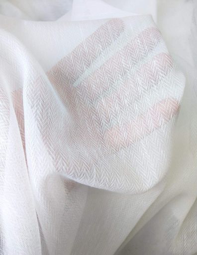 Тюль Lux Portiery Елочка меланж лен 500х285 см 1 шт Бело-пастельный (TСМ0201) (970202)
