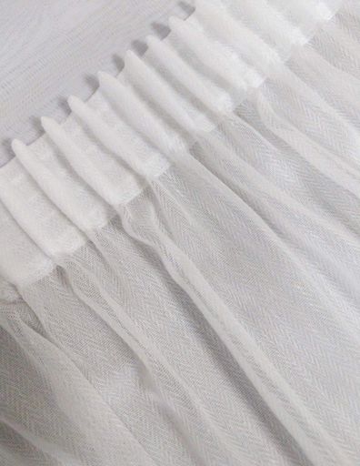 Тюль Lux Portiery Елочка меланж лен 600х250 см 1 шт Бело-пастельный (TСМ0207) (970207)