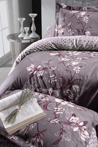 Постельное белье First Choice сатин Evan lilac евро (970225)