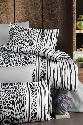 Постельное белье First Choice сатин Leopard Black евро (970249)