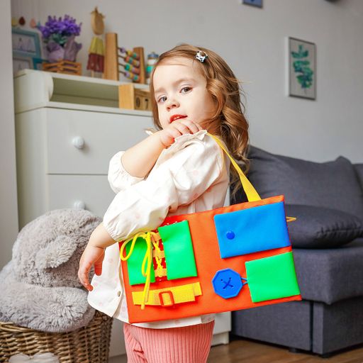 Бизиборд Roter Kafer Две игральные панели с застежками, от 3 лет, 33*3*27 см см (RZ1001-02)