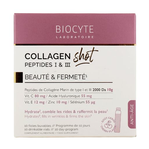 Коллаген Biocyte Collagen Shot Peptides I & III в шотах, 10*25 мл