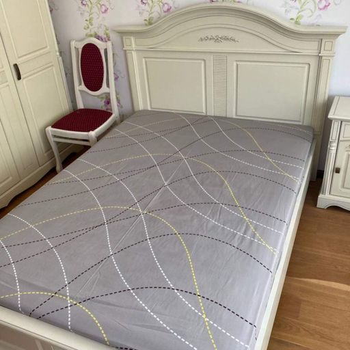 Простирадло на резинці 120х200 сіре Бязь Поліестер Ananasko PPB4 (974279)