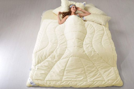 Одеяло овечья шерсть 200х220 зимнее двухслойное Wool Premium IDEIA (975686)