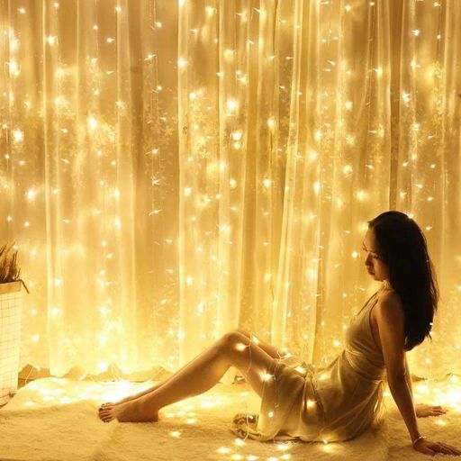 Светодиодная гирлянда-занавес Christmas Decoration 240LED 220В 2x2м Теплый белый (976597)