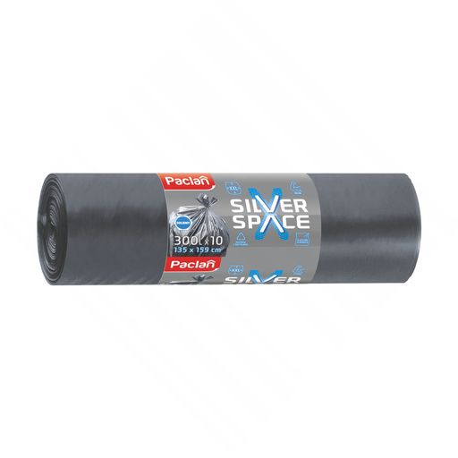 Пакеты для мусора Paclan Silver Space Махі, 300 л, 10 шт