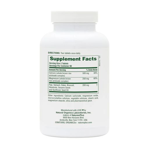 Кальций и магний NaturesPlus Cal/Mag with Whole Foods, 180 таблеток