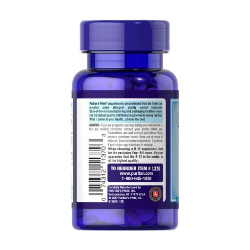 Вітамін В-12 Puritan's Pride Vitamin B-12, 500 мкг, 100 таблеток ...