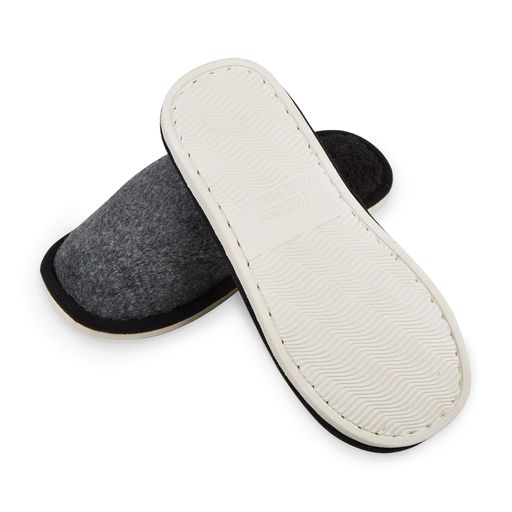 Мужские комнатные тапочки 2Step закрытые, серые (WMSL2025-1-Blk)