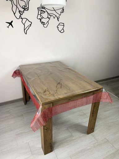 Силиконовая скатерть с Красной стразовой лентой  180х100 см (983380)