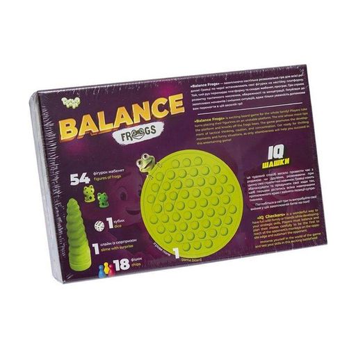 Детская настольная игра Danko Toys Balance Frogs большая, от 4 лет (BalF-01)