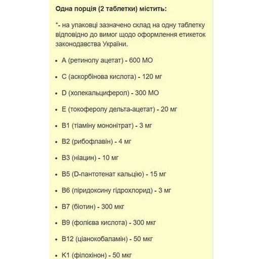 Витаминно-минеральный комплекс для спорта Stark Pharm Sport Vit for Women 120 Tabs (983545)