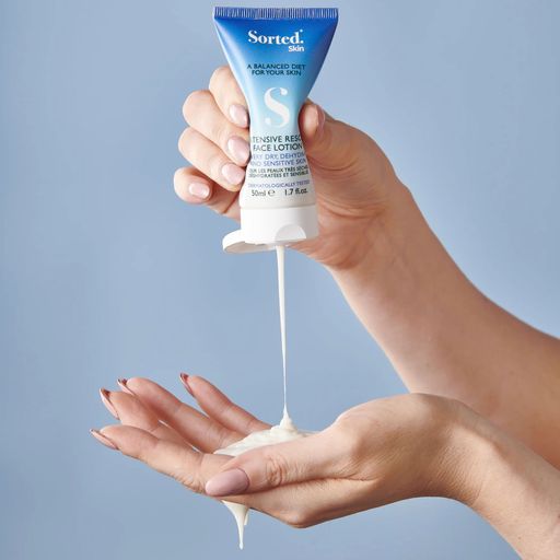 Інтенсивний відновлювальний лосьйон для обличчя Sorted Skin Intensive Rescue Face Lotion для дуже сухої, зневодненої та чутливої шкіри, 50 мл