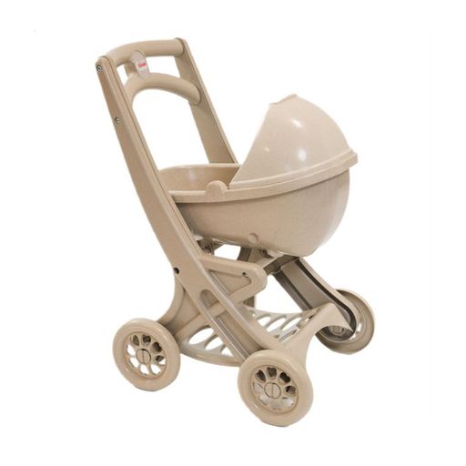 Коляска для куклы Doloni Eco Beige с люлькой, от 3 лет (0121/02eco)