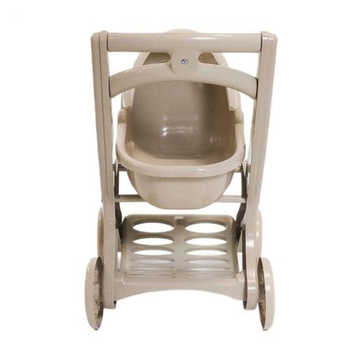 Коляска для куклы Doloni Eco Beige с люлькой, от 3 лет (0121/02eco)