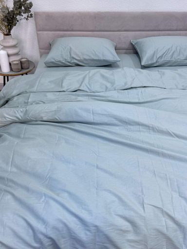 Комплект наволочок Ecotton 70х70 см із сатину 2 шт (арт. 15-5205 Aqua Grey) світло-голубой (986464)