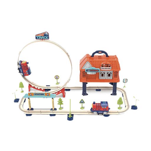 Трек YG Toys Залізниця, в коробці, 40*26*36.5 см, від 3 років, 65 деталей (89965)